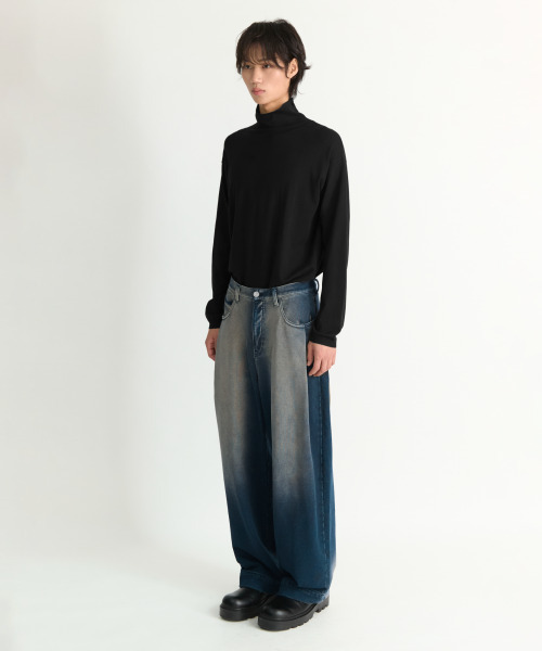 NONBLANK(ノンブランク)の「デニムスウェットパンツ_BLUE(デニムパンツ・メンズ・ブルー・SMALL/MEDIUM/LARGE/X-LARGE)」の7枚目の写真