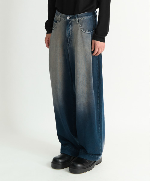 NONBLANK(ノンブランク)の「デニムスウェットパンツ_BLUE(デニムパンツ・メンズ・ブルー・SMALL/MEDIUM/LARGE/X-LARGE)」の8枚目の写真