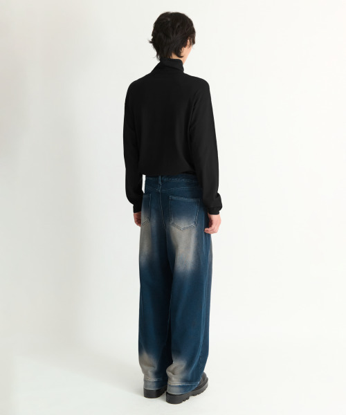 NONBLANK(ノンブランク)の「デニムスウェットパンツ_BLUE(デニムパンツ・メンズ・ブルー・SMALL/MEDIUM/LARGE/X-LARGE)」の9枚目の写真