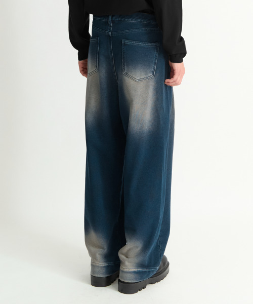 NONBLANK(ノンブランク)の「デニムスウェットパンツ_BLUE(デニムパンツ・メンズ・ブルー・SMALL/MEDIUM/LARGE/X-LARGE)」の10枚目の写真