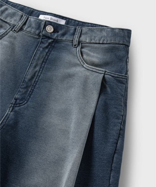 NONBLANK(ノンブランク)の「デニムスウェットパンツ_BLUE(デニムパンツ・メンズ・ブルー・SMALL/MEDIUM/LARGE/X-LARGE)」の17枚目の写真