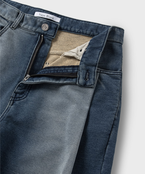 NONBLANK(ノンブランク)の「デニムスウェットパンツ_BLUE(デニムパンツ・メンズ・ブルー・SMALL/MEDIUM/LARGE/X-LARGE)」の18枚目の写真