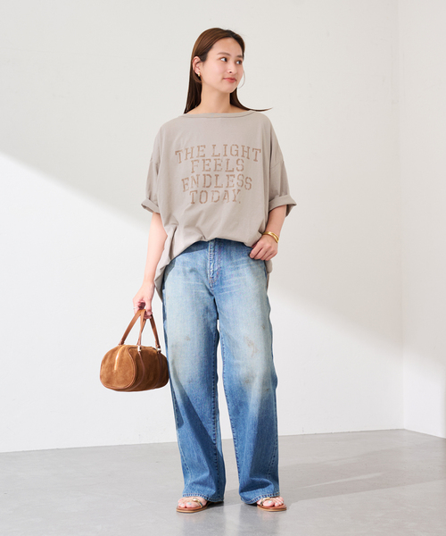 FRAMeWORK(フレームワーク)の「ステンシルロゴBIGT-SHIRT(Tシャツ/カットソー・レディース・ホワイト/ベージュ・FREE)」の15枚目の写真