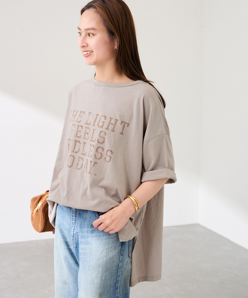 FRAMeWORK(フレームワーク)の「ステンシルロゴBIGT-SHIRT(Tシャツ/カットソー・レディース・ホワイト/ベージュ・FREE)」の19枚目の写真