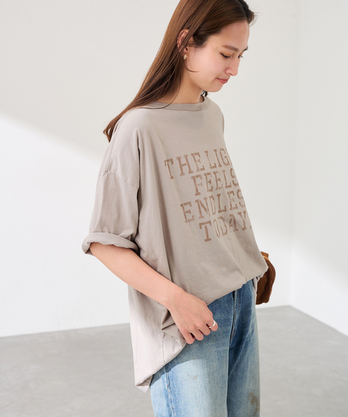 FRAMeWORK(フレームワーク)の「ステンシルロゴBIGT-SHIRT(Tシャツ/カットソー・レディース・ホワイト/ベージュ・FREE)」の20枚目の写真