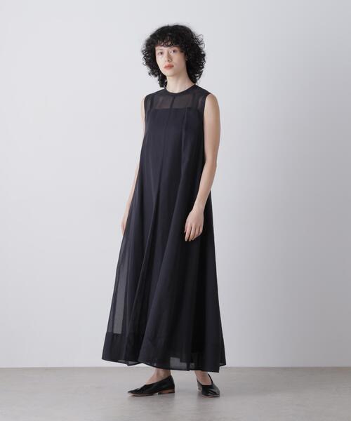 YLEVE 25年 定価6.3万 コットン オーガンジー ワンピース 完売品 YLEVE / GAS SINGEING COTTON BOIL ORGANDY ONE PIECE（ワンピース
