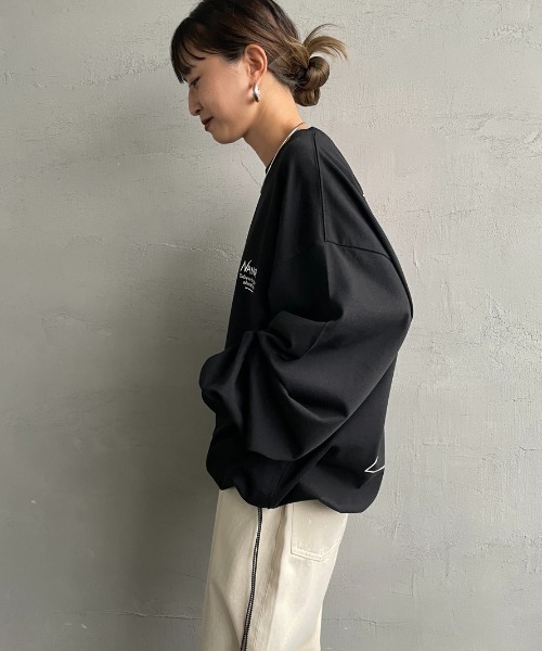 NANGA（ナンガ）の「【WEB先行予約】[NANGA/ナンガ] 別注 ドローコード付き バックプリントロンT（Tシャツ/カットソー・レディース・ホワイト/ブラック・L/M/S）」の12枚目の写真