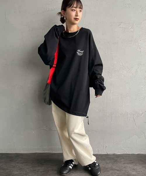 NANGA（ナンガ）の「【WEB先行予約】[NANGA/ナンガ] 別注 ドローコード付き バックプリントロンT（Tシャツ/カットソー・レディース・ホワイト/ブラック・L/M/S）」の19枚目の写真