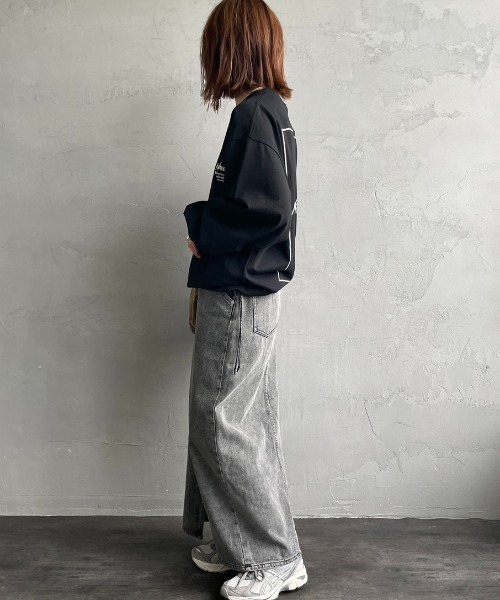 NANGA（ナンガ）の「[NANGA/ナンガ] 別注 ドローコード付き バックプリントロンT（Tシャツ/カットソー・レディース・ホワイト/ブラック・L/M/S）」の21枚目の写真