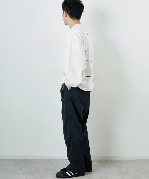 NANGA（ナンガ）の「【WEB先行予約】[NANGA/ナンガ] 別注 ドローコード付き バックプリントロンT（Tシャツ/カットソー・レディース・ホワイト/ブラック・L/M/S）」の9枚目の写真