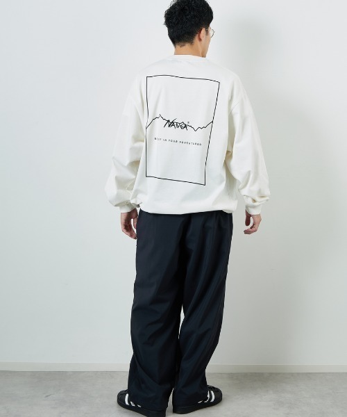 NANGA（ナンガ）の「【WEB先行予約】[NANGA/ナンガ] 別注 ドローコード付き バックプリントロンT（Tシャツ/カットソー・レディース・ホワイト/ブラック・L/M/S）」の10枚目の写真