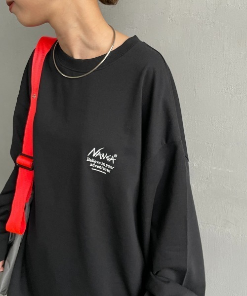NANGA（ナンガ）の「【WEB先行予約】[NANGA/ナンガ] 別注 ドローコード付き バックプリントロンT（Tシャツ/カットソー・レディース・ホワイト/ブラック・L/M/S）」の22枚目の写真