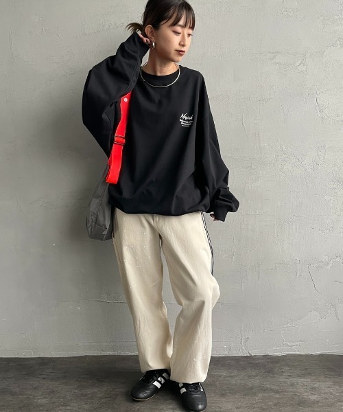 NANGA（ナンガ）の「【WEB先行予約】[NANGA/ナンガ] 別注 ドローコード付き バックプリントロンT（Tシャツ/カットソー・レディース・ホワイト/ブラック・L/M/S）」の14枚目の写真
