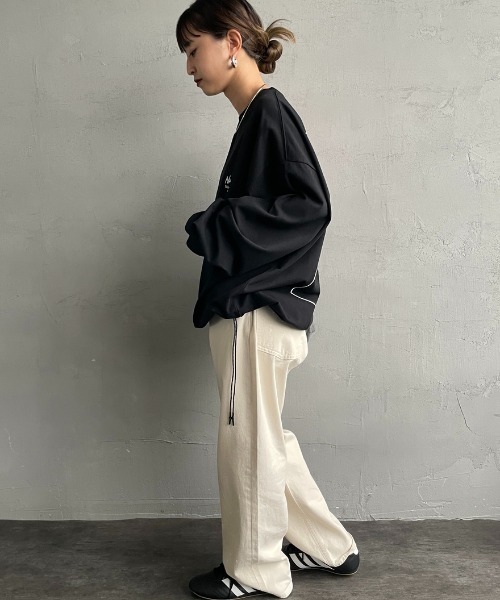 NANGA（ナンガ）の「【WEB先行予約】[NANGA/ナンガ] 別注 ドローコード付き バックプリントロンT（Tシャツ/カットソー・レディース・ホワイト/ブラック・L/M/S）」の15枚目の写真