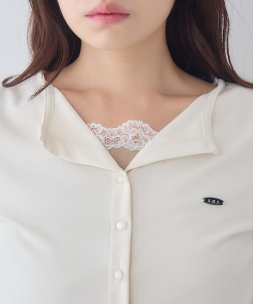 ems excite(エムズエキサイト)の「レイヤードサイドドロストカットソー(Tシャツ/カットソー・レディース・ダークブルー/チャコールグレー/ナチュラル・FREE)」の16枚目の写真