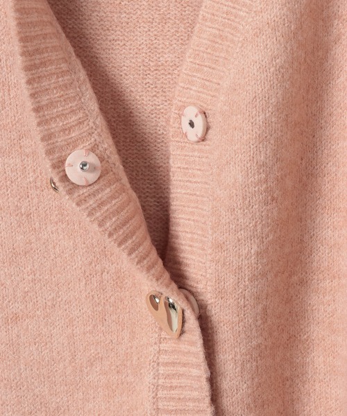 Heather(ヘザー)の「【Heather×PEACH JOHN】チュニックニットカーディガン 1052084(カーディガン/ボレロ・レディース・ピンク/アイボリー・FREE)」の8枚目の写真