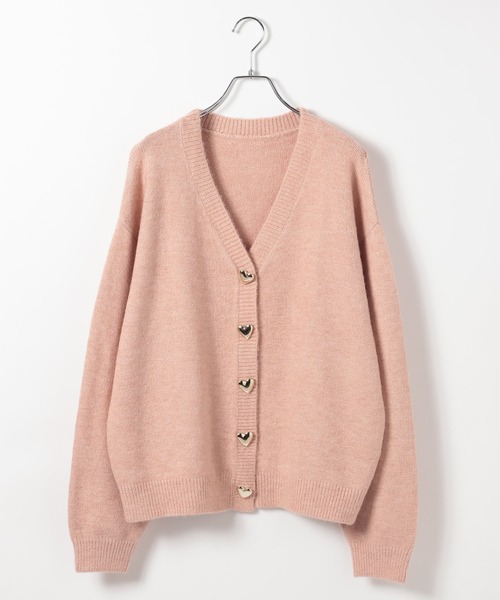 Heather(ヘザー)の「【Heather×PEACH JOHN】チュニックニットカーディガン 1052084(カーディガン/ボレロ・レディース・ピンク/アイボリー・FREE)」の5枚目の写真