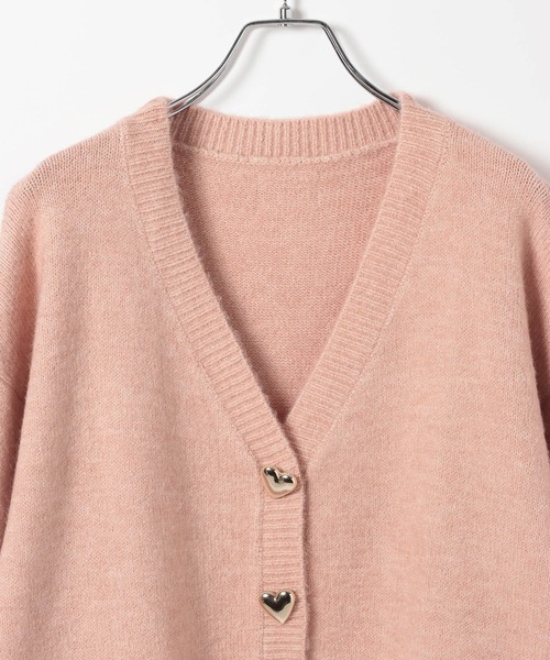 Heather(ヘザー)の「【Heather×PEACH JOHN】チュニックニットカーディガン 1052084(カーディガン/ボレロ・レディース・ピンク/アイボリー・FREE)」の6枚目の写真