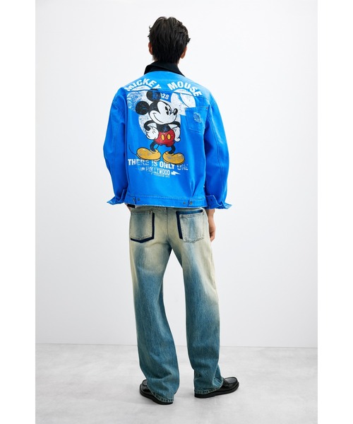 Desigual(デシグアル)の「ミッキー バックプリント ワーク ジャケット Disney【2026-2027年秋冬新作】(テーラードジャケット・メンズ・ブルー・M/S/L)」の4枚目の写真