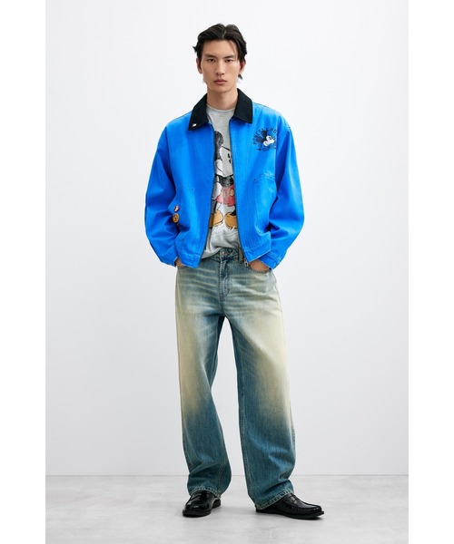 Desigual(デシグアル)の「ミッキー バックプリント ワーク ジャケット Disney【2026-2027年秋冬新作】(テーラードジャケット・メンズ・ブルー・M/S/L)」の5枚目の写真