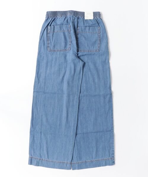 BANANA REPUBLIC FACTORY STORE（バナナリパブリック ファクトリーストア）の「BANANA REPUBLIC FACTORY STORE　　ワイドレッグミッドライズプルオンユーティリティジーンズ（デニムパンツ・レディース・ライトインディゴブルー/ブルー/インディゴブルー・XS/S/M/L）」の4枚目の写真