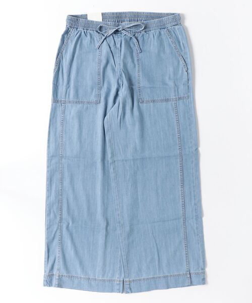 BANANA REPUBLIC FACTORY STORE（バナナリパブリック ファクトリーストア）の「BANANA REPUBLIC FACTORY STORE　　ワイドレッグミッドライズプルオンユーティリティジーンズ（デニムパンツ・レディース・ライトインディゴブルー/ブルー/インディゴブルー・XS/S/M/L）」の10枚目の写真