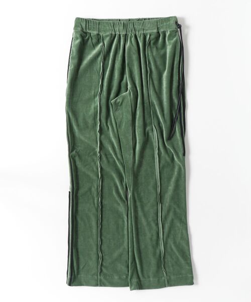 my beautiful landlet（マイビューティフルランドレット）の「【my beautiful landlet】 COTTON VELOUR TRACK FLARE PANTS（その他パンツ・メンズ・ネイビー/レッド/グリーン・1/0）」の17枚目の写真