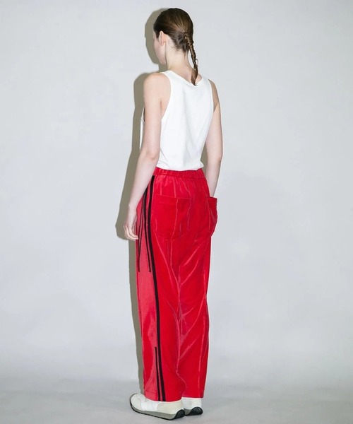 my beautiful landlet（マイビューティフルランドレット）の「【my beautiful landlet】 COTTON VELOUR TRACK FLARE PANTS（その他パンツ・メンズ・ネイビー/レッド/グリーン・1/0）」の15枚目の写真