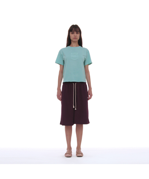 PARTIMENTO WOMEN（パルティメントウィメン）の「PWC ボタンメッシュショーツ_8カラー（その他パンツ・レディース・コーラル/ダークネイビー/プラム/ライトグレー/スカイブルー/パープル/ブルー/ブラウン・SMALL/MEDIUM/LARGE）」の7枚目の写真