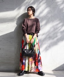 花柄 フラワープリント フレア」に該当するスカートファッション通販