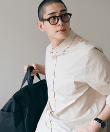ADHOC（アドホック）の「男性高密度コットンベーシック長袖シャツ (LT-BEIGE) (HA3LS05-23)（シャツ/ブラウス）」
