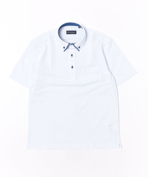 TOKYO SHIRTS(トウキョウシャツ)の「ビズポロ ポロシャツ コンフォートドライ 半袖 メンズ(ポロシャツ・メンズ・サックスブルー・LL/L/M/S/XL)」の7枚目の写真
