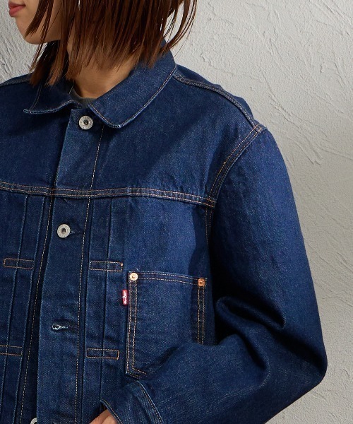 Levi's（リーバイス）の「[Levi’s/リーバイス] TYPE 1 TRUCKER デニムジャケット(インディゴブルー)（デニムジャケット・レディース・インディゴブルー・L/M/XL）」の6枚目の写真