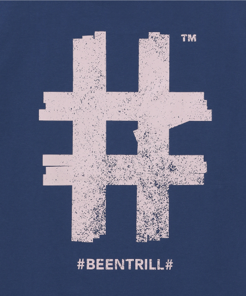 BEENTRILL(ビントリル)の「ウィメンズスタンプハッシュタグ半袖Tシャツ(ブルー)(Tシャツ/カットソー・レディース・その他・SMALL/X-SMALL)」の3枚目の写真