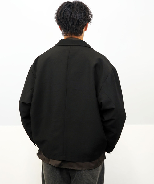 Ammie(アミー)の「オーバサイズ リラクシング テーラードジャケット(テーラードジャケット・メンズ・グレー/ネイビー/ブラック・M/L)」の6枚目の写真