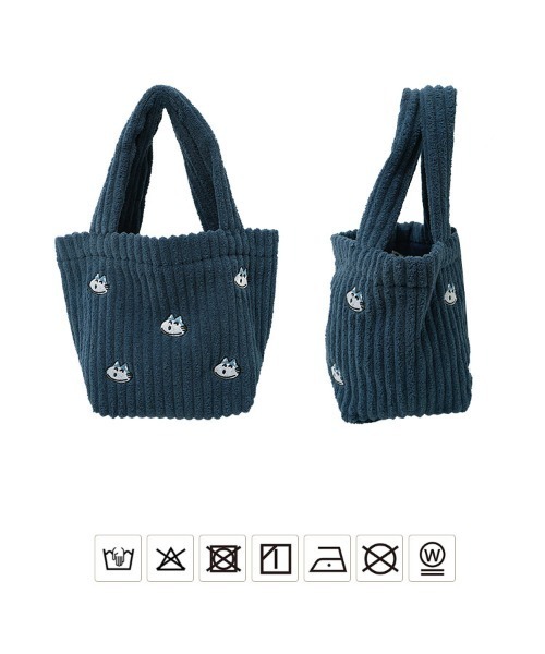 KOBE LETTUCE（コウベレタス）の「[ 11ぴきのねこコラボ ] 刺繍ミニトートバッグ（トートバッグ・レディース・アイボリー/ピンク/ネイビー・F）」の13枚目の写真