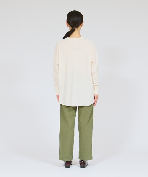HANES(ヘインズ)の「【Hanes/ヘインズ】レディース Thermal for HER ヘンリーネックTシャツ(Tシャツ/カットソー・レディース・レッド/オフホワイト/グレー系・LARGE/MEDIUM)」の11枚目の写真