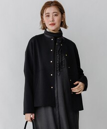 コットンダンボール クルーネック ライトアウター
