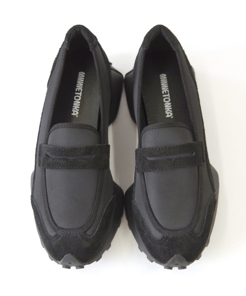 Minnetonka(ミネトンカ)の「MINNETONKA(ミネトンカ) /26M02 ナイロンローファースニーカー(スニーカー・レディース・ブラック/ブラウン・6/7/8/9/10)」の5枚目の写真