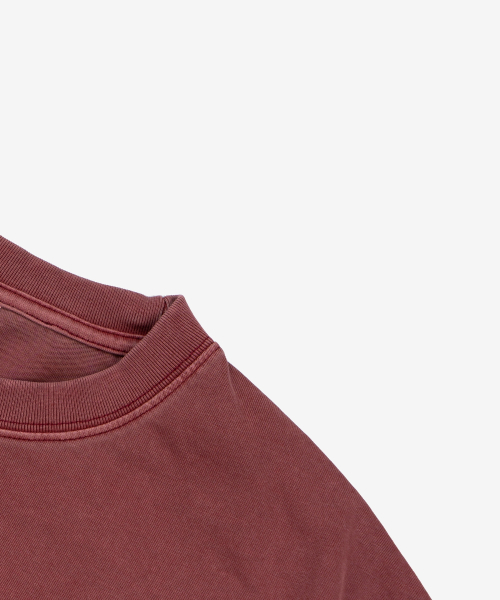 NET SOCIAL CLUB(ネットソーシャルクラブ)の「ジョンマルウィ ベム OG スクラッチロゴ PIGMENT 半袖Tシャツ(バーガンディ)(Tシャツ/カットソー・レディース・その他・LARGE/X-LARGE/SMALL/MEDIUM)」の5枚目の写真