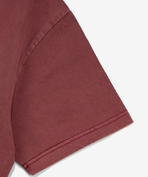 NET SOCIAL CLUB(ネットソーシャルクラブ)の「ジョンマルウィ ベム OG スクラッチロゴ PIGMENT 半袖Tシャツ(バーガンディ)(Tシャツ/カットソー・レディース・その他・LARGE/X-LARGE/SMALL/MEDIUM)」の4枚目の写真