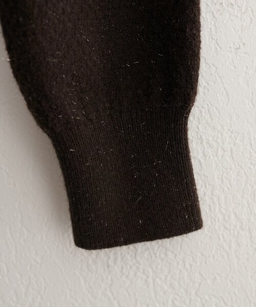 natural couture（ナチュラルクチュール）の「〈セットアップ可〉ジャガード柄編みニットTOPS（ニット/セーター・レディース・ブラウン/ピンク/オフホワイト/ブラック/ネイビー・FREE）」の19枚目の写真