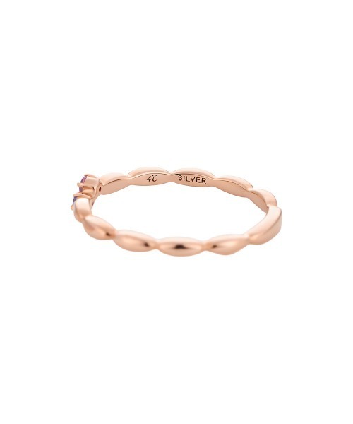 4℃(ヨンドシー)の「【Autumn Collection】シルバー 2本セット リング(リング・レディース・ピンクゴールド・#14/#12/#10)」の4枚目の写真