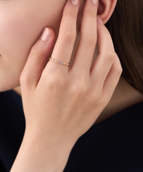 4℃(ヨンドシー)の「【Autumn Collection】シルバー 2本セット リング(リング・レディース・ピンクゴールド・#14/#12/#10)」の7枚目の写真