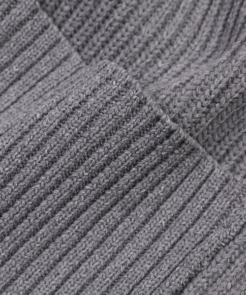 The DUFFER of ST.GEORGE(ザダファーオブセントジョージ)の「5G RIB KNIT EASY PANTS:5ゲージ リブニット イージーパンツ / 畦編み / ストレッチニット / レギュラーフィット ストレート(その他パンツ・メンズ・グレー/ブラック・X-LARGE/LARGE/MEDIUM)」の4枚目の写真
