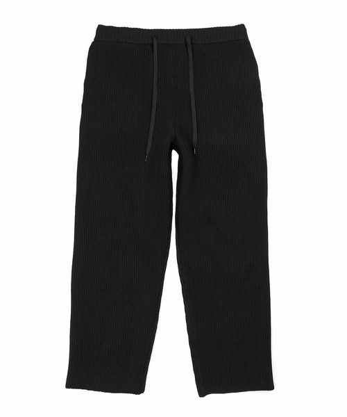 The DUFFER of ST.GEORGE(ザダファーオブセントジョージ)の「5G RIB KNIT EASY PANTS:5ゲージ リブニット イージーパンツ / 畦編み / ストレッチニット / レギュラーフィット ストレート(その他パンツ・メンズ・グレー/ブラック・X-LARGE/LARGE/MEDIUM)」の14枚目の写真