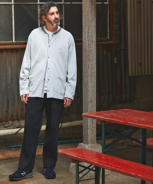 The DUFFER of ST.GEORGE(ザダファーオブセントジョージ)の「5G RIB KNIT EASY PANTS:5ゲージ リブニット イージーパンツ / 畦編み / ストレッチニット / レギュラーフィット ストレート(その他パンツ・メンズ・グレー/ブラック・X-LARGE/LARGE/MEDIUM)」の9枚目の写真