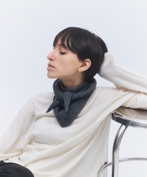 elegancese（エレガンセーゼ）の「【elegancese】Fur cashmere triangle scarf mini（バンダナ/スカーフ）」