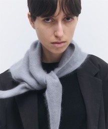 elegancese（エレガンセーゼ）の「【elegancese】Fur cashmere triangle scarf mini（バンダナ/スカーフ）」