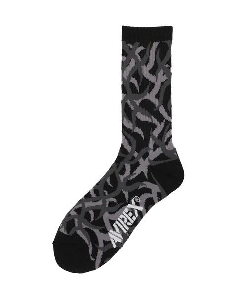 AVIREX（アヴィレックス）の「TRIBAL CAMOUFLAGE SOCKS 2PACK‐SET / トライバルカモ柄 ソックス 2パックセット / AVIREX / アヴィレックス（ソックス/靴下・メンズ・ブラック・F）」の2枚目の写真